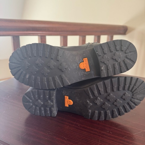 Timberland Bethel Black Leather Suede tall low heeled riding boots 7.5 - Picture 15 of 16